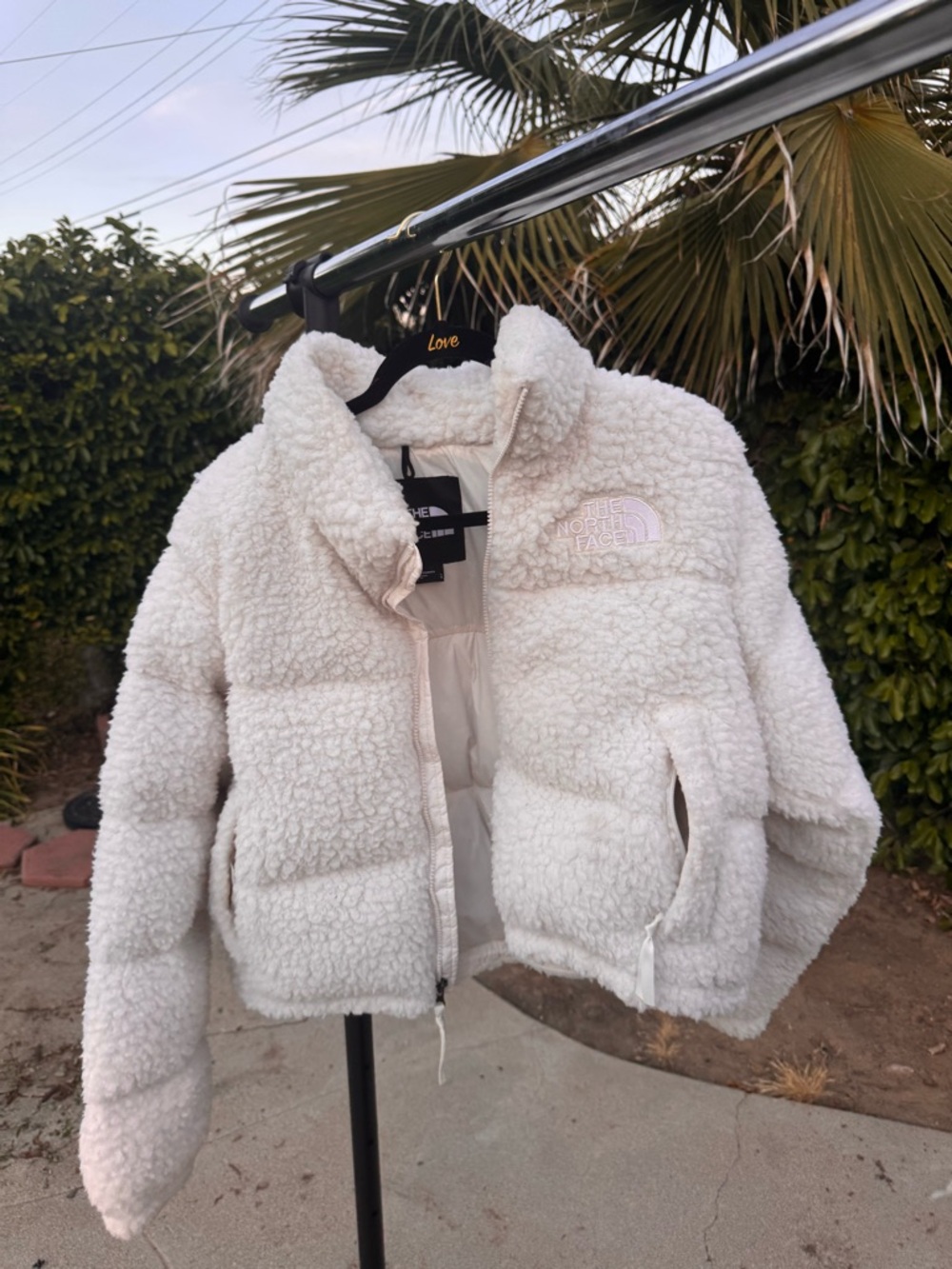 1996  North Face Nuptse Cozy Sherpa Puffer in Cream